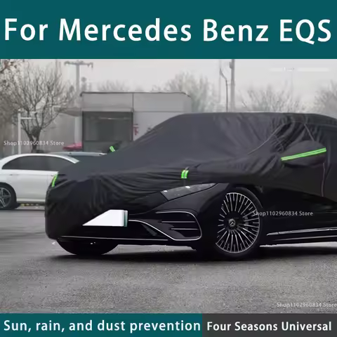 FOR Mercedes benz EQS Car Cover Outdoor Protection Full Car Covers cooling Cover Sunshade Waterproof