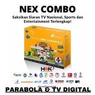 [ Free Ongkir ] Receiver STB TV DIGITAL NEX PARABOLA COMBO Bonus ALL