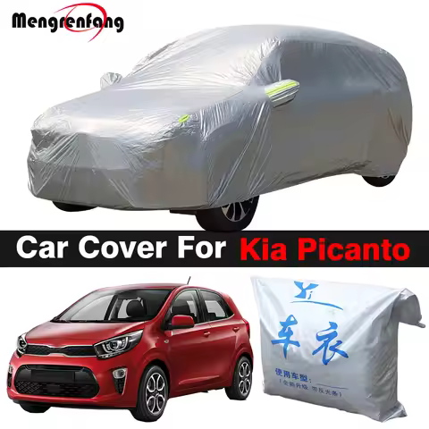 Car Cover Outdoor Anti-UV Sun Shade Snow Rain Dust Resistant Auto Cover For Kia Picanto Morning Eko 