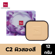 ตลับรีฟิล BSC แป้งผสมรองพื้น RECIOUS DIAMOND AGE-SOLUTION POWDER FOUNDATION 12g. ให้การปกปิดถึงขีดสุ