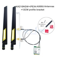 Wi-Fi 6E for Intel AX210 Card AX210NGW 5374Mbps Bluetooth 5.2 Desktop Kit 10DBi AX88U Antenna 802.11