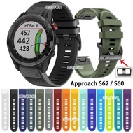 Jiaming Garmin Approach S62 S60 Quick Release Strap Quick Fit Sports Silicone Band