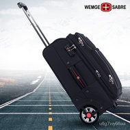 ST/♈Swiss Army Knife Single-Directional Wheel Luggage Oxford Cloth Oversized Wheel Trolley Case Directional Wheel Canvas