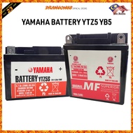YAMAHA BATTERY YTZ5 YB5 Y15/LC135 V1 V2 V3 V4 V6 V8 Y16 SRL115 FI EX5 DASH WAVE125 SYM MODENAS HONDA