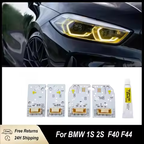 Yellow Angel Eye DRL For BMW 1 2S F40 118i F44 228IX M235IX LED Headllight Daytime light 63119448116