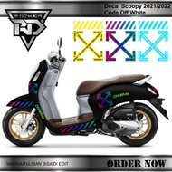 Scoopy 2021 2022 off white decal. Scoopy off white sticker