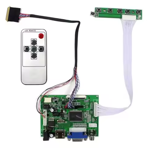 HDMI+VGA+2AV Controller Board Monitor Kit for N101L6 N101L6-L01/L02/L03/L05/L06/L0A/L0B LCD LED Scre