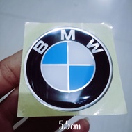 Quality BMW logo embossed emblem with 5,5 cm BMW logo
