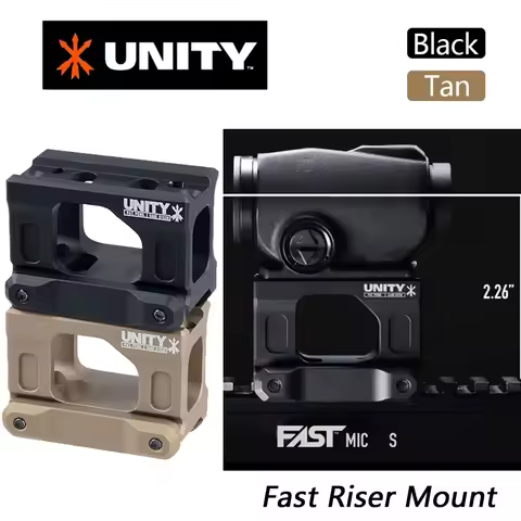 Tactical Fast Riser UNITY Mount For Airsoft T02 Red Dot Sight Scope Universal 1.81" 2.26" Heightenin
