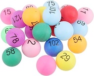 Toddmomy 150pcs Raffle Number Balls 1-200 Numbered Pong Balls Raffle Balls Number Set Printed Pong B