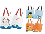 正版授權 三麗鷗 戽斗星球造型手提袋 凱蒂貓 酷企鵝 蛋黃哥 手提袋 便當袋 小提袋 環保袋