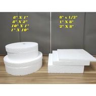 2 INCH | PETAK & BULAT GABUS POLIFOAM POLYSTRENE HANTARAN & KRAFT/ POLYFOAM FOR HANDICRAFTS