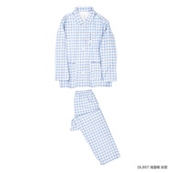 Double Yarn Pajamas Muji Seamless Japanese Style Goods Homewear Couple Suit 1 Double Yarn Pajamas/rd