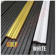 Wainscoting PVC 5 Meter (BUKAN FOAM) Wall Skirting Quality TEBAL Wall Frame Home Deco