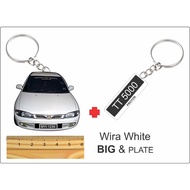 wira white 2d keychain