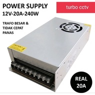 Power supply swivel 12V 20A fan transformer 12v20a