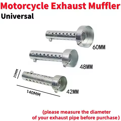 Universal Motorcycle Exhaust Muffler Adjustable DB Killer Silencer Noise Sound Eliminator 42/48/60mm