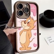 Cute cartoon Jerry Case For OPPO A7 A12S F11 A9X A94 A79 A80 A57 A77 A5S Reno 4F 5F 7Z 8Z A53 A33 A3