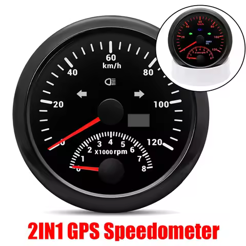 12v Car Gps Speedometer for Moto Car Truck Boat 9-32V 8000RPM Tachometer 120 200 KM/H MPH 85mm Digit