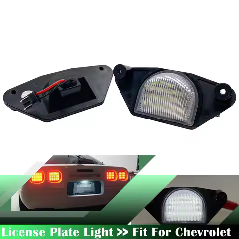 2x White 6000K Led Number License Plate Light For Chevrolet Corvette C3 C4 C5 C6 Impala Monte Carlo