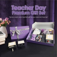 Teacher Day Gift Set with Custom Wish Card, Custom Keychain, Notebook, Hadiah Hari Guru, Kotak Hadia
