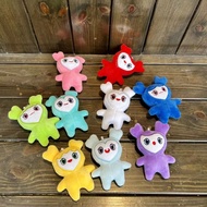 Twice Cartoon Plush Dolls MOMO LOVELY NAVELY JIVELY MIVELY Stuffed Toys For Kids Bag Pendant Gift