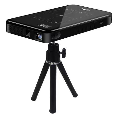 Salange P09 Mini DLP Projector Support 4K Android Smartphone LED Portable Pocket Outdoor Movie Proje