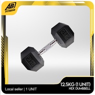 Vigor Fitness Hexagon Dumbbell (12.5kg) / Dumbbell Heksagon (12.5kg)