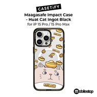 CASETiFY Maagasafe Impact Case for iP 15 Pro / 15 Pro Max - Huat Cat Ingot Black