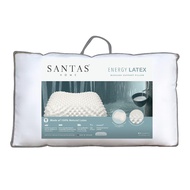 หมอนสุขภาพ LATEX SANTAS MASSAGE SUPPORTLATEX PILLOW SANTAS MASSAGE SUPPORT 15X22” WHITE **สินค้าแนะนำ**