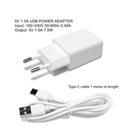 [ Accessories ] USB Power Adapter 5V 1.5A + Type-C Cable 1.0 meter for SriHome CCTV