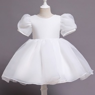 ZZOOI Girls Princess Dress Kids Elegant Wedding Tutu Prom Dresses Children Tulle Flare Sleeve Commun