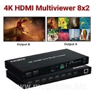 HDMI Switcher 8 input - 2 output (bisa Multiviewer utk Preview) - Seamless Switch - Support 4K - HE