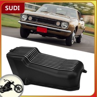 sudi Luocute Aluminum Oil Pan Cast  4 Quarts Finned Black Powder Coated for 2 Piece Rear Main 283 30