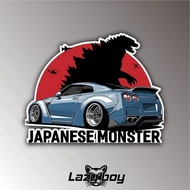 Godzilla JAPANESE MONSTER JAPANESE Modified Car Sticker Waterproof Sticker Motorcycle Sticker