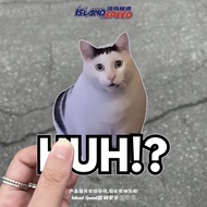 -HUH?Funny Cat Emoticon Pack Car Stickers Scratches Blocking Creative Decorative Decals