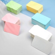 100pcs Premium Blank Business Cards, 7 Colors Kraft Cards, 3.5 X 2.2 Inch Small Blank Cardstock Note