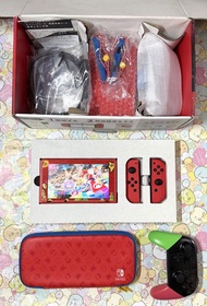 ( 99.9%新淨 ) , ( Switch , 遊戲機 ) , ( 瑪利歐亮麗紅 + 特別版 )