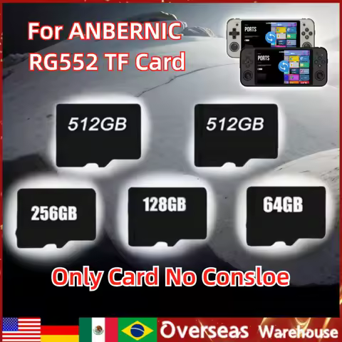 ANBERNIC RG552 Memory Card TF CARD Retro Handheld Game Console Psp Games 500 in 1 Card GAMES Card Pr