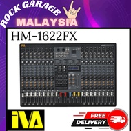 IVA HM-1622FX 8 Mic, 2 Subgroup Audio Mixer With Dual 7-Band EQ, Dual FX, USB MP3 ( HM1622FX / HM 16