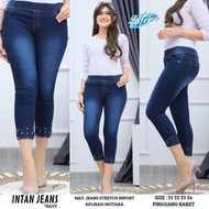 INTAN JEGGING JEANS IMPORTED WOMEN'S PANTS WITH PEARL APPLICATION