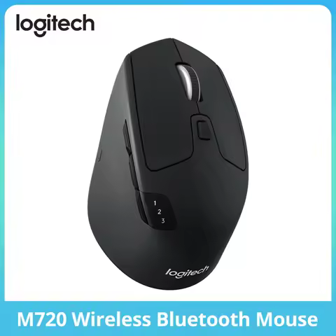 Logitech M720 Wireless Mouse Bluetooth & Unifying Dual-Mode Multi-Device Switching for Office/Home/L