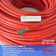 MERAH AWG 6 Cable Silicone AWG6 Cable Silicone Wire RED RED RC Plane