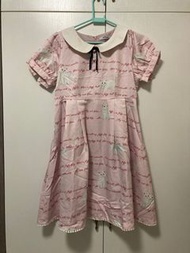 Ank Rouge正品貓咪粉紅色連身裙