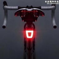 美利達通用安全帽尾燈自行車燈夜騎警示燈USB充電高亮防水騎行裝備