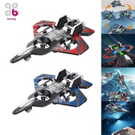 [Baosity] Remote Controlled Foam Airplane Jet Toy LED Fighter Stunt Glider RC Plane Model Gift for B