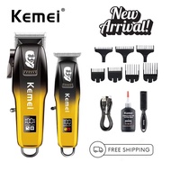Kemei รุ่น KM-8501 ปัตตาเลี่ยนไร้สาย 1+1 ได้2ตัว สำหรับตัด ขึ้นทรงและสำหรับกันขอบ กันจอน แกะลาย เฟดข