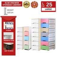 25CM SLIM DRAWER STORAGE CABINET