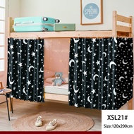 BUY 1 TAKE 2 3PCS Double Deck Curtain With Dust Top 120*200cm Privacy Curtain Upper Dormitory Bed Cu