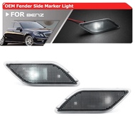2x Untuk Benz W212 E-Class E300 E350 E550 E63 AMG Sedan Wagon 2010-2013 Putih Lampu Penanda Sisi OEM
